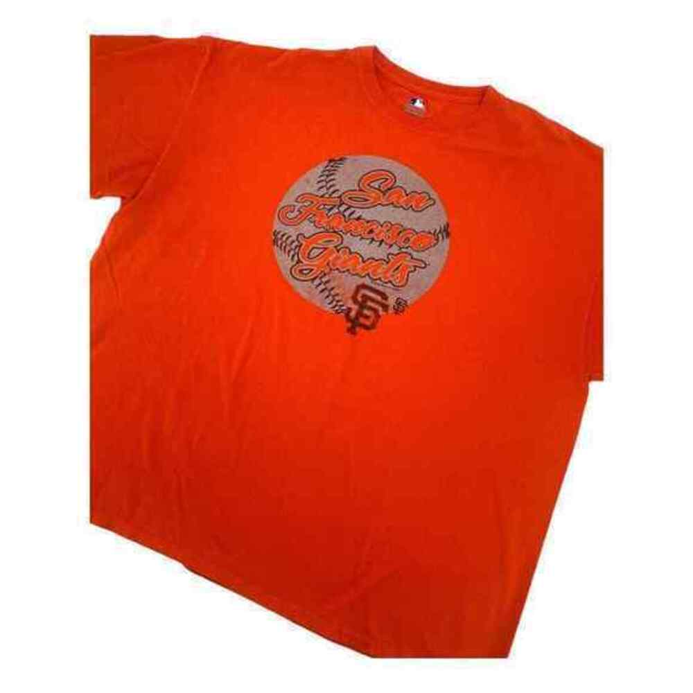 2 XL San Francisco Giants Orange Short Sleeve Cotton Tee Shirt Size 2XL - Picture 7 of 11